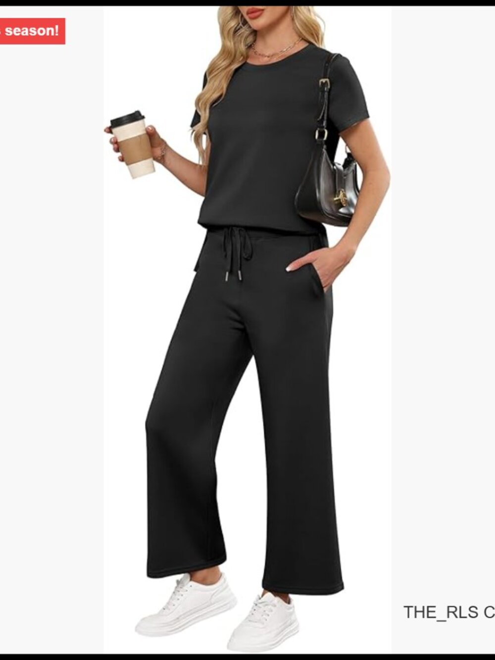 Rayon Polyester Elastane Lounge Set, Wide Leg Pants, Casual Travel Wear